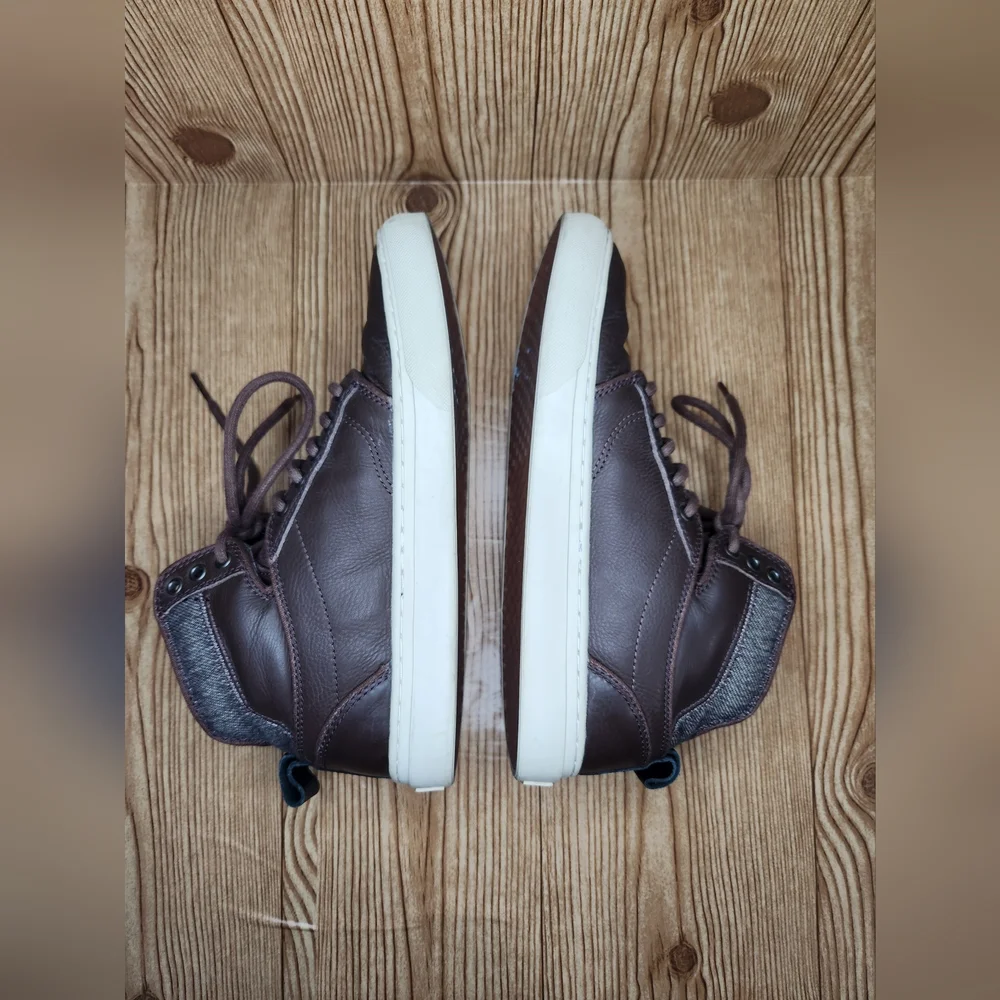 Vans Ultra Cush‎ Leather High Top Sneakers Size 8.5